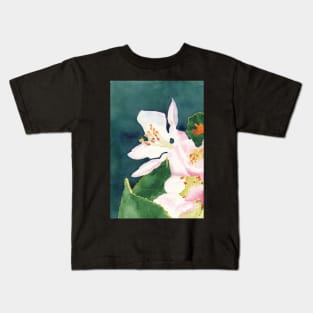 Apple Blossom Macro Study 2 Kids T-Shirt